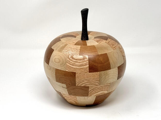 Oak, ebonized oak, maple and cherry