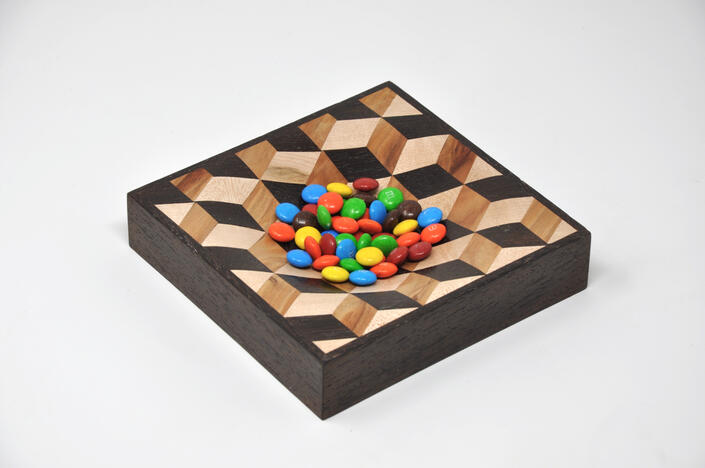 Maple, canarywood and wenge